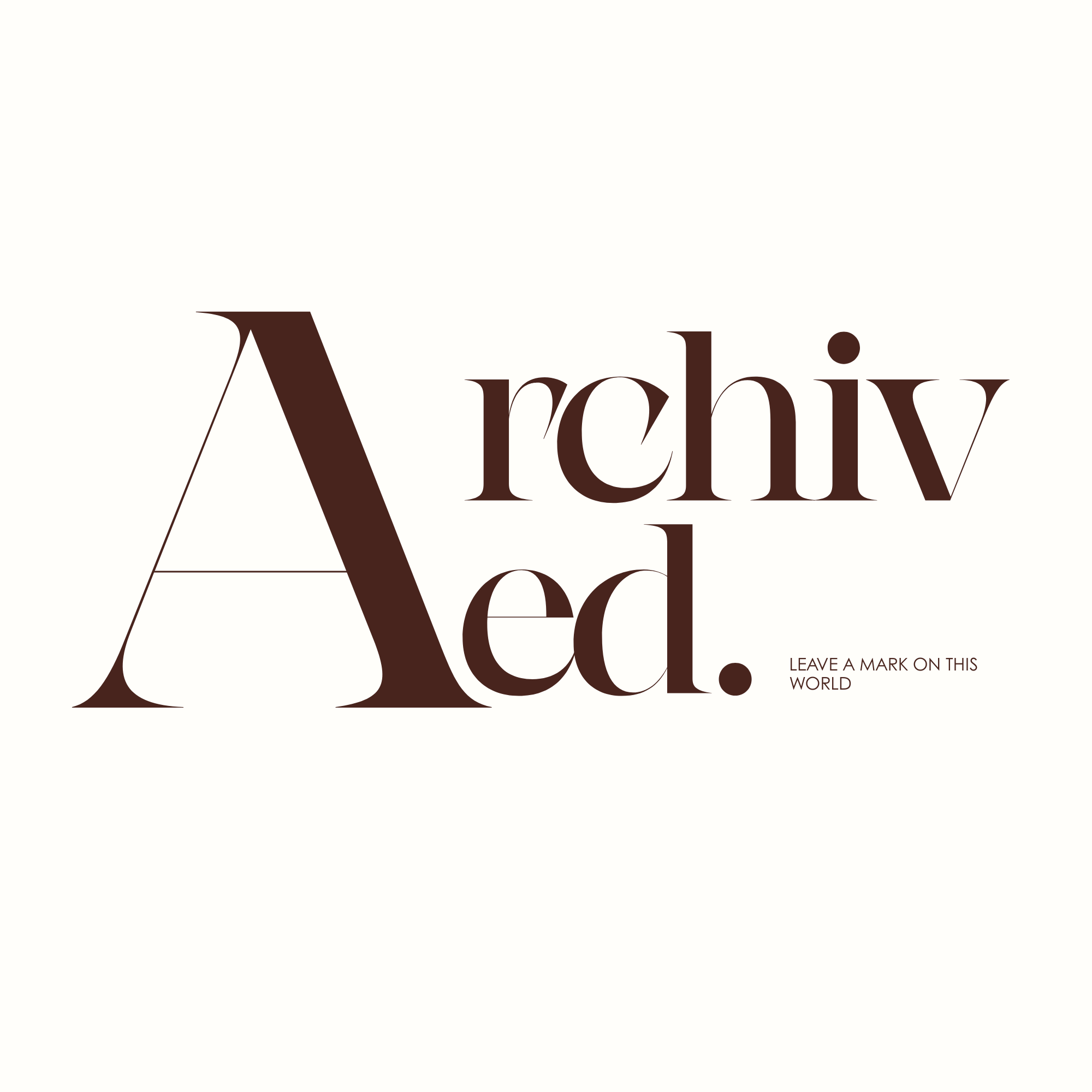 Archived — Leave a mark on this world